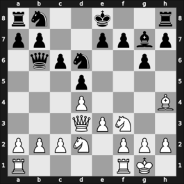1947 URS Ch sf – Round 2 – Kan, Ilya A – 1-0 – Averbakh, Yuri L – G9