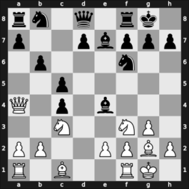 1947 URS Ch sf – Round 11 – Kholmov, Ratmir D – 1-0 – Zagoriansky, Evgeny – G27