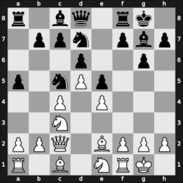 1947 URS Ch, semi final – Round 8 – Lisitsin, Georgy – 1/2-1/2 – Zagorovsky, Vladimir – G45