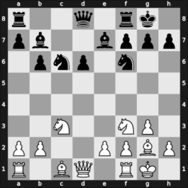 1947 URS Ch, semi final – Round 11 – Mikenas, Vladas – 1/2-1/2 – Vasiljev, Aleksandr – G63
