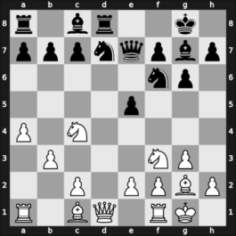 1947 URS Ch, semi final – Round 12 – Klaman, Konstantin Mikhailovich – 1/2-1/2 – Zagorovsky, Vladimir – G71