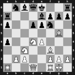 1947 URS Ch, semi final – Round 13 – Taimanov, Mark E – 1-0 – Klaman, Konstantin Mikhailovich – G77