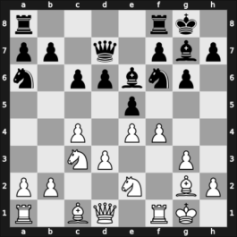 1947 URS Ch, semi final – Round 14 – Chekhover, Vitaly – 1-0 – Zagorovsky, Vladimir – G81