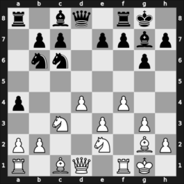 1947 Warsaw – Round 6 – Gruenfeld, Ernst – 0-1 – Pachman, Ludek – G31