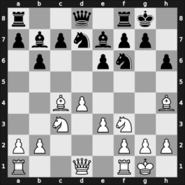1947 Warsaw – Round 9 – Smyslov, Vladimir – 1/2-1/2 – Sajtar, Jaroslav – G43