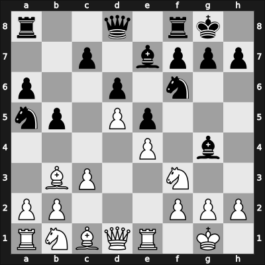 1948 Budapest – Round 7 – Szily, Jozsef – 0-1 – Gligorić, Svetozar – G39