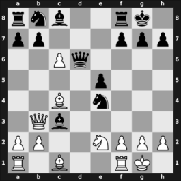 1948 Budapest HUN – Round 1 – Tartakower, Savielly – 1-0 – Füster, Géza – G1