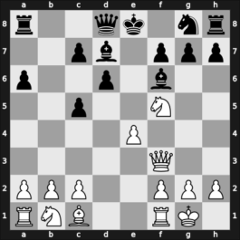 1948 Hastings Premier 1947/48 23rd – Round 7 – Thomas, George Alan – 1-0 – Raizman, Maurice – G9
