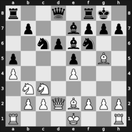 1948 Mar del Plata – Round 8 – Denker, Arnold S – 1-0 – Castillo Bermudez, Manuel – G66
