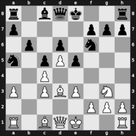 1948 Mar del Plata – Round 11 – Sanguinetti, Ricardo – 1/2-1/2 – Luckis, Marcos – G90