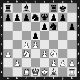 1948 Mar del Plata – Round 17 – Najdorf, Miguel – 1-0 – Medina-Garcia, Antonio – G140