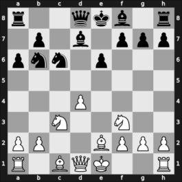 1948 Moskou ch-URS – Round 4 – Kholmov, Ratmir D – 1/2-1/2 – Taimanov, Mark E – G39