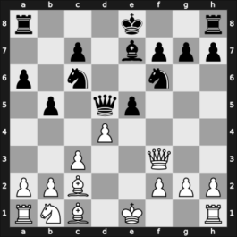 1948 US Open – Round 9 – Bisguier, Arthur B – 0-1 – Kashdan, Isaac – G51