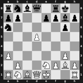 1948 Venice – Round 1 – Euwe, Max – 1/2-1/2 – Barcza, Gedeon – G30