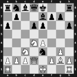 1948 Venice – Round 1 – Monticelli D Elias, Maria Lucia – 0-1 – Najdorf, Miguel – G54