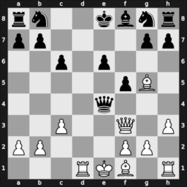1948 Venice – Round 1 – Monticelli D Elias, Maria Lucia – 0-1 – Euwe, Max – G60