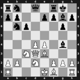 1948 World Championship 18th – Round 8 – Botvinnik, Mikhail – 1/2-1/2 – Smyslov, Vladimir – G6