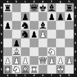 1948 World Championship 18th – Round 21 – Smyslov, Vladimir – 1/2-1/2 – Reshevsky, Samuel – G8