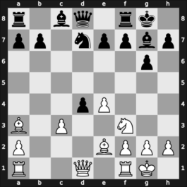 1948 World Championship 18th – Round 22 – Keres, Paul – 1/2-1/2 – Smyslov, Vladimir – G9