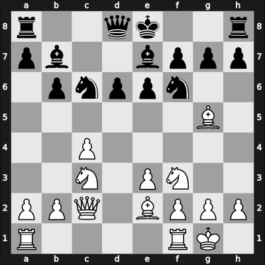 1949 Baarn – Round 2 – Euwe, Max – 1-0 – Henneberke, Frans – G7