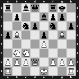 1949 Baarn – Round 6 – Barendregt, Johan – 1/2-1/2 – Spanjaard, Eduard – G19