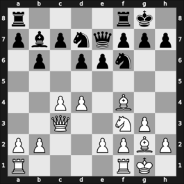 1949 Baarn – Round 7 – Barendregt, Johan – 1/2-1/2 – Euwe, Max – G21