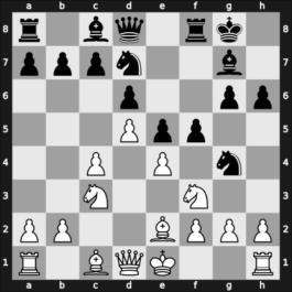 1949 Budapest-Moscow – Round 3 – Benko, Pal – 1-0 – Lilienthal, Andor – G15