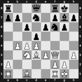 1949 Budapest-Moscow – Round 5 – Kotov Lundqvist, Alex – 1/2-1/2 – Tipary, Lajos – G31
