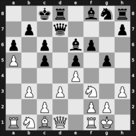 1949 Budapest-Moscow – Round 13 – Simagin, Vladimir – 1-0 – Benko, Pal – G97