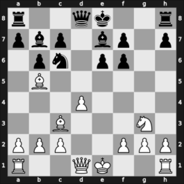 1949 GER Ch 13th – Round 3 – Eisinger, Max Jr – 1-0 – Rautenberg, Wilhelm – G12