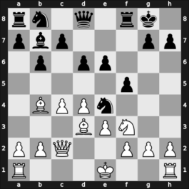 1949 GER Ch Bad Pyrmont GER – Round 1 – Troger, Paul – 1-0 – Unzicker, Ferdinand, Dr. – G1