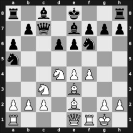 1949 GER Ch Bad Pyrmont GER – Round 1 – Unzicker, Ferdinand, Dr. – 1-0 – Gilg, Karl – G3