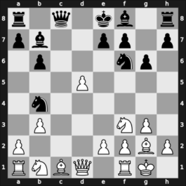 1949 Hastings4950 – Round 1 – Barda, Olaf – 1/2-1/2 – Szabo, Ladislav – G4