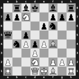1949 Leningrad – Round 11 – Shamaev, Leonid – 1/2-1/2 – Krogius, Nikolai V – G82