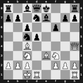 1949 Leningrad – Round 14 – Estrin, Yakov – 1-0 – Taimanov, Mark E – G105