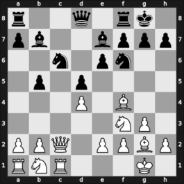 1949 Leningrad – Round 17 – Zagoriansky, Evgeny – 1/2-1/2 – Koblencs, Alexander – G123