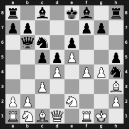 1949 Mar del Plata – Round 1 – Maderna, Carlos – 1/2-1/2 – Luckis, Marcos – G19
