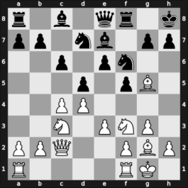 1949 Mar del Plata – Round 4 – Bolbochan, J. – 1/2-1/2 – Guimard, Carlos E – G46
