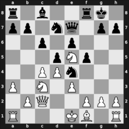 1949 Mar del Plata – Round 10 – Blanco Cruz, Wara – 1/2-1/2 – Letelier Martner, Rene – G90