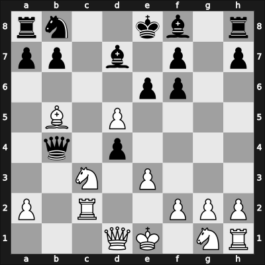1949 Mar del Plata – Round 10 – Bolbochan, J. – 1/2-1/2 – Michel, Pascal – G91