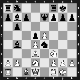 1949 Mar del Plata – Round 11 – Letelier Martner, Rene – 1/2-1/2 – Bolbochan, J. – G97