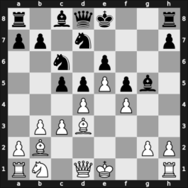 1949 Mar del Plata – Round 13 – Lasker, Edward – 1-0 – Flores Alvarez, Rodrigo – G116