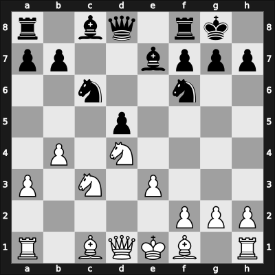 1949 Mar del Plata – Round 16 – Blanco Cruz, Wara – 1/2-1/2 – Luckis, Marcos – G135