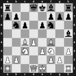1949 Moscow – Round 1 – Fridstein, German – 0-1 – Ravinsky, Grigory – G7