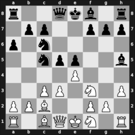 1949 Moscow RUS – Round 1 – Panov, Vasily – 1-0 – Estrin, Yakov – G19