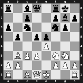 1949 Moscow RUS – Round 1 – Panov, Vasily – 1-0 – Ravinsky, Grigory – G20