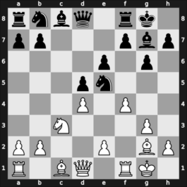 1949 Moskou ch-URS – Round 1 – Goldberg, Grigory A – 1/2-1/2 – Lilienthal, Andor – G10