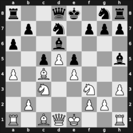 1949 Moskou ch-URS – Round 1 – Bronstein, David I – 1/2-1/2 – Flohr, Salo – G22