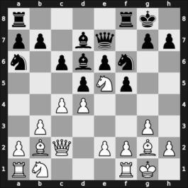 1949 Moskou ch-URS – Round 1 – Flohr, Salo – 1/2-1/2 – Goldberg, Grigory A – G34