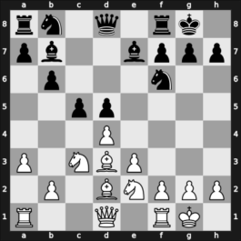 1949 Moskou ch-URS – Round 1 – Goldberg, Grigory – 1/2-1/2 – Sokolsky, Alexey – G58